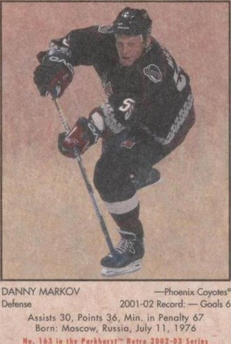 2002-03 In the Game Parkhurst Retro - Danny Markov #163