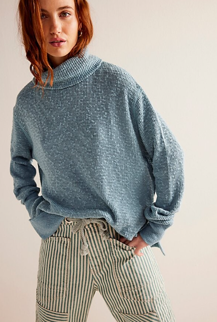 フリーピープル Free People  Turtle レディース シャツ トップス Blue Tourmaline $_57.PNG?set_id=880000500F