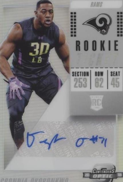 2018 Panini Contenders Optic Ogbonnia Okoronkwo #185