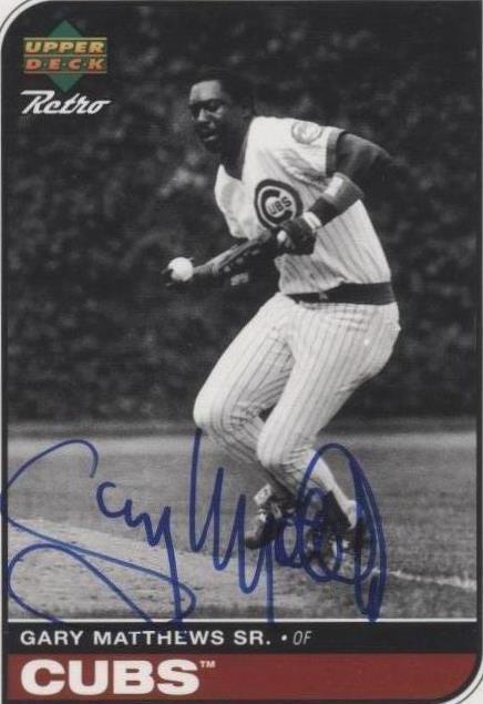 Upper Deck Retro 1998 - Gary Matthews #GMS