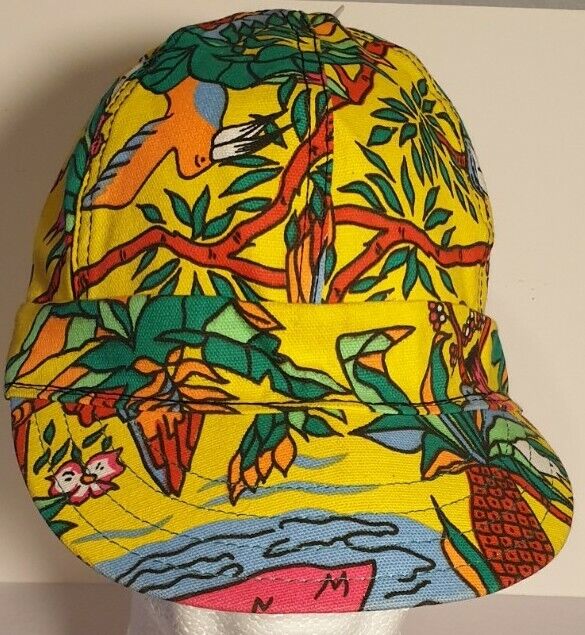 Kromer Welding Work Cap - Union Made in USA - Vintage - Multi-Colored Tropical 