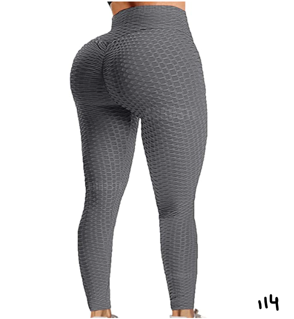 Leggings Women's High Waist Pants Tummy Control Scrunched Booty Leggings  Workout Running Butt Lift Tights