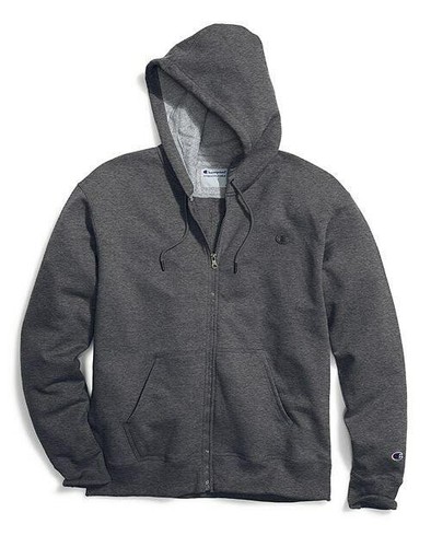 

Мужская толстовка Champion Powerblend на молнии с полной молнией Granite Heather CS0891-G61, Granite heather grey