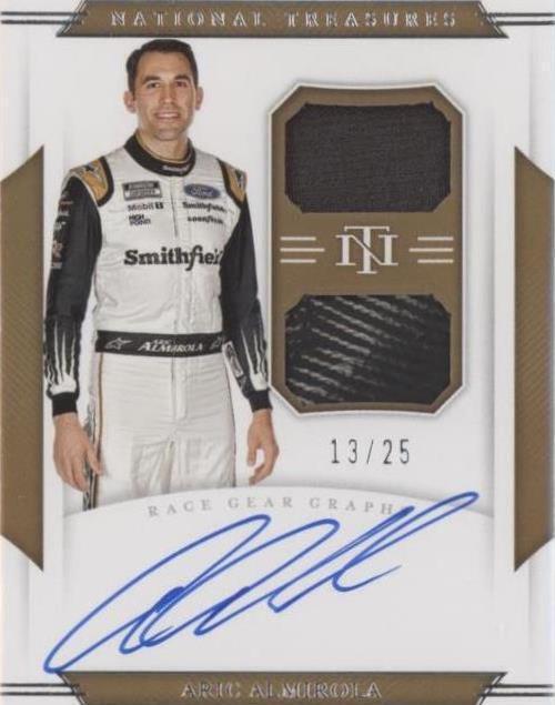 2021 Panini National Treasures - Aric Almirola #DRGG-AA
