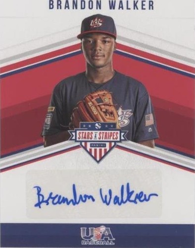 2018 Panini USA Baseball Stars & Stripes - Brandon Walker #SS-WA