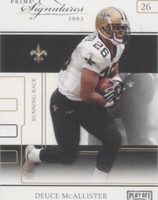 2002 Playoff Prime Signatures Deuce McAllister #38