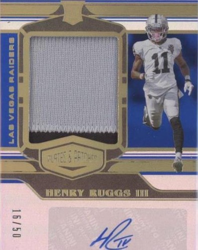 2020 Legacy Henry Ruggs III Futures Dual Patch Auto Silver