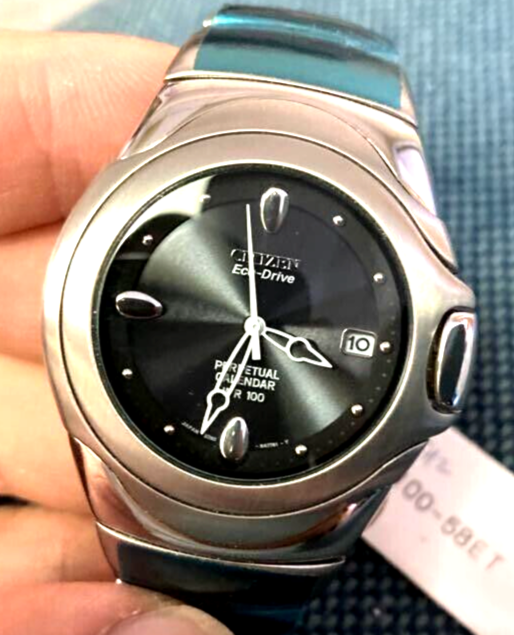 Pre-owned Citizen Eco Drive Infinitum Perpetual Calendar Men's 100m Watch Bl1100-58e