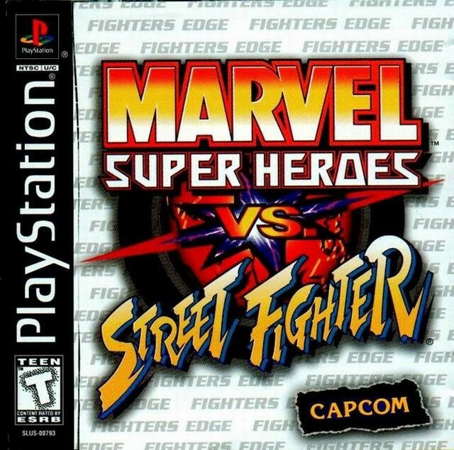 MARVEL　SUPER　HEROES　vs．STREET　FIGHTER CD Marvel Super Heroes vs. Street Fighter (Sony PlayStation 1
