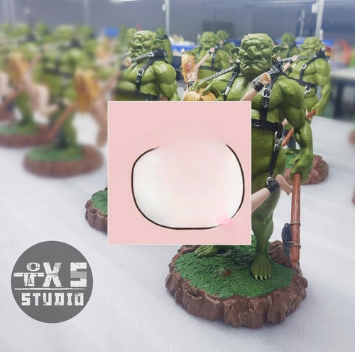 TXS Studio Goblin General's Elf Armor Resin Statue Painted