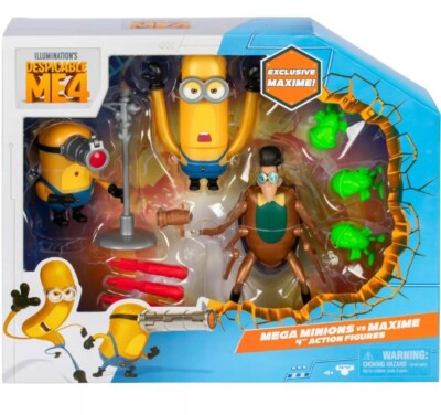 ミニオンスーパーセット(MINIONS SUPER SET) Amazon.com: Minions Despicable Me 4-4 Figure Packs Party Bus