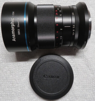 Anamorphic 1.33x SIRUI 50mm F/1.8 Lens for Canonv RF Mount