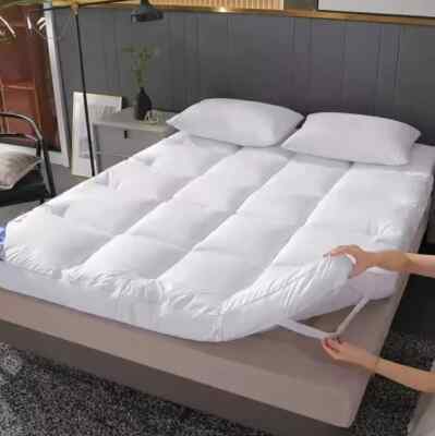 Mattress Topper Queen King Size Thick Mattress Pad Bed Mattress Protector Cover