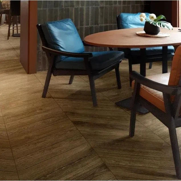 Wood Look Porcelain, CHEVRON  11cmx54cm, WAS £69.95m2  NOW £25m2, 23m2 available