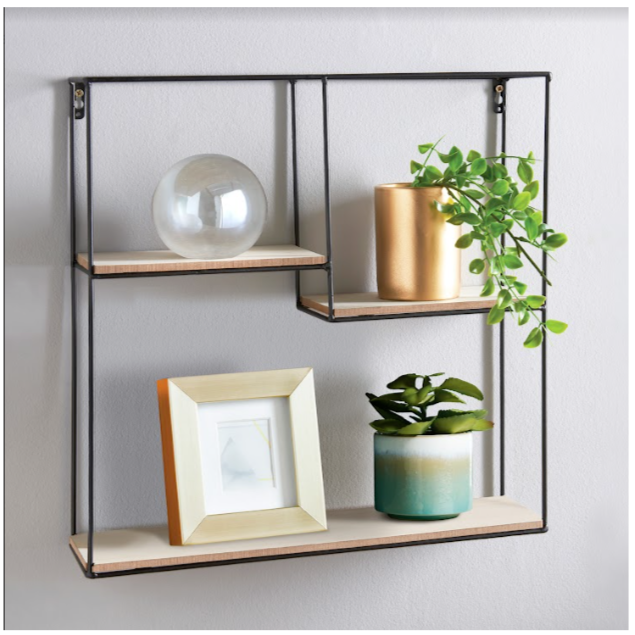 Square wall shelf unit deals