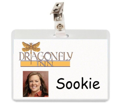 Gilmore Girls Sookie Dragonfly Inn ID Badge Card Stars Hollow Cosplay Laminate
