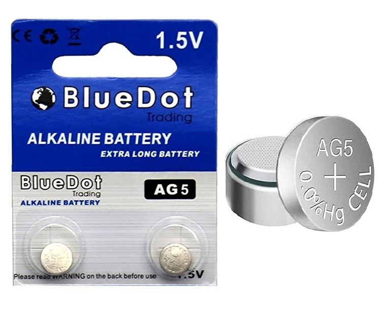 2 PACK AG5 Battery LR754 SR754 LR754 G5 SR48 193 Alkaline battery pc Exp *2026