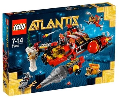 Lego Atlantis 7984 DEEP SEA RAIDER Hammerhead Underwater Mining