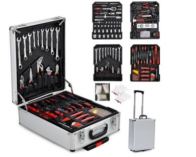 799 PCS Hand Tool Set Mechanics Kit Wrench Socket Toolbox Castors Trolley Keys