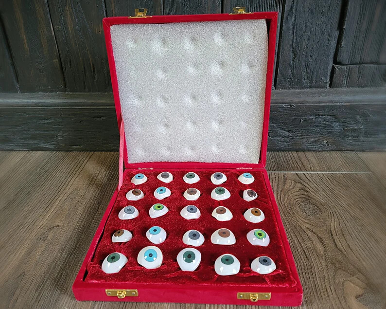 Prosthetic Human Eyes, Vintage Style Acrylic Fake Eyes, Oddities, Curiosities