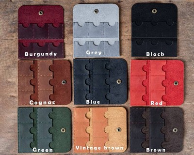 Leather SD Memory Card Box Card Holder Card Sleeve Card Bag Storage Box