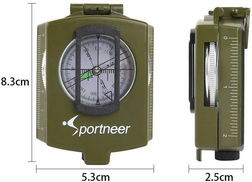 Sportneer Military Lensatic Sighting Compass Waterproof and Shakeproof