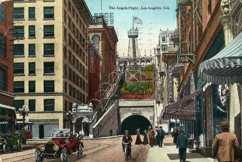 California Postcard. 'The Angel's Flight, Los Angeles, CA California Postcard. 'The Angel's Flight, Los Angeles, CA