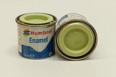 Humbrol 090E Enamel Paint Beige Green Matte 14ml