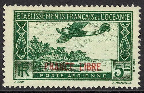 French Polynesia 1915 Tahiti 10¢ +5¢ Red Scott #B1 VFU G340