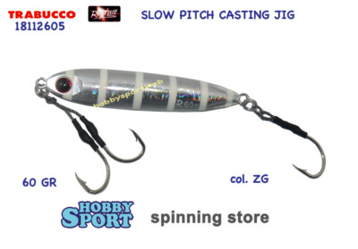 SLOW PITCH SP CAST JIG  60 GR COL.ZG 83 mm  METAL JIG 18112605 RAPTURE TRABUCCO