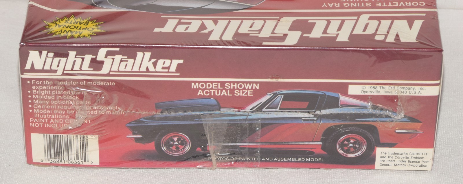 MPC 6361 Night Stalker Corvette Sting Ray Street Machine 1/25 Scale Model Kit