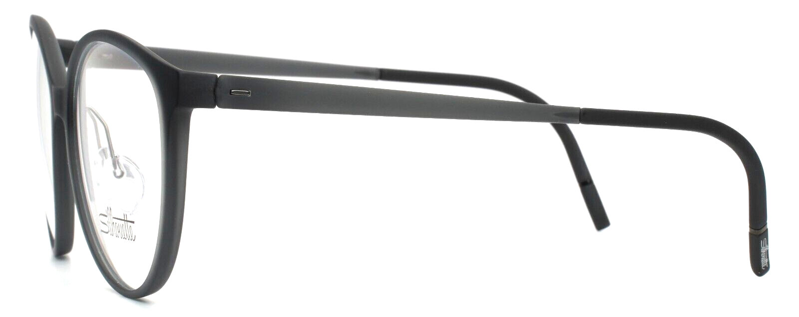 SILHOUETTE SPX 1614 75 6560 Graphite Pottery Womens Round Eyeglasses 53-15-135