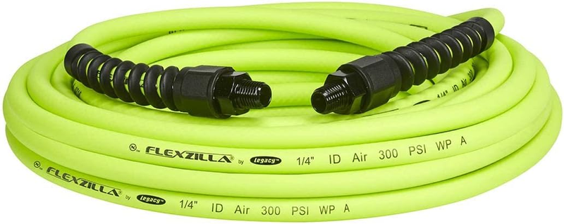 Flexzilla Pro Air Hose, 1/4 In. X 25 Ft., Heavy Duty, Lightweight, Hybrid, Zilla