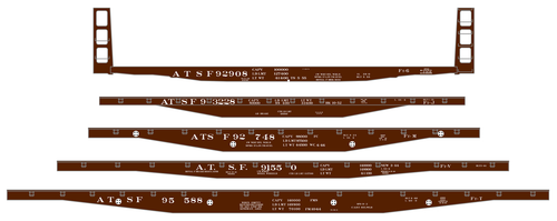 K4 HO Scale Decals Santa Fe Flat Car White 1940s – 1960s