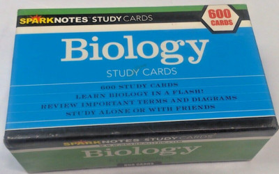 600 Biology Study Cards by Sparknotes, 2004, Like New
