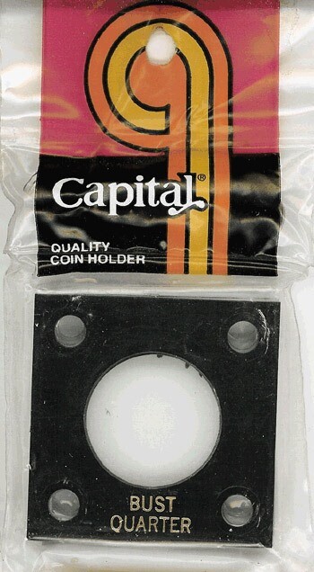 Capital Plastic Holder For 1 US Bust Dime Coin 2x2 Black Display Storage Gift