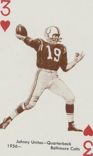 1963 Stancraft Playing Cards Johnny Unitas #3H