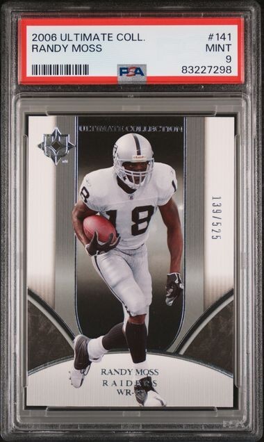 2006 UD Ultimate Collection 141 Randy Moss #/525 PSA 9 *POP