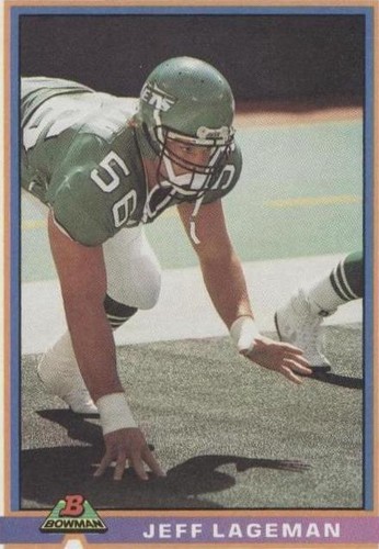 1991 Bowman Jeff Lageman #377