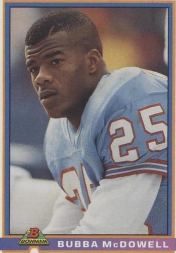 1991 Bowman Bubba McDowell #186