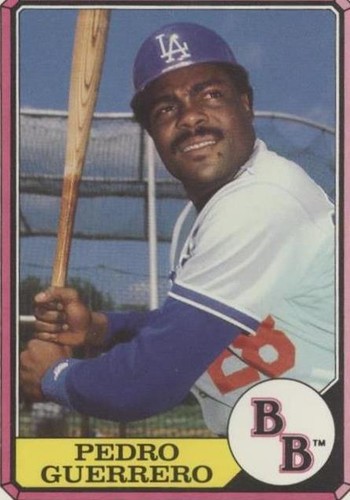 1987 Topps Boardwalk and Baseball Top Run Makers - Pedro Guerrero #27