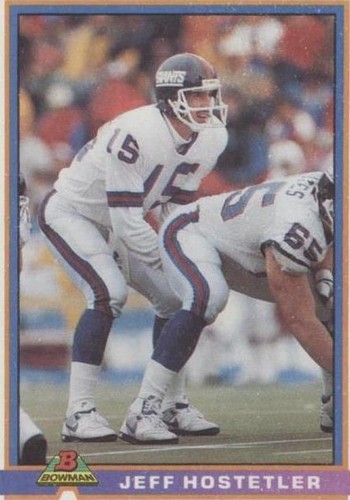 1991 Bowman Jeff Hostetler #363