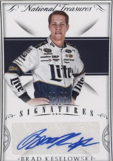 2016 Panini National Treasures - Brad Keselowski #S-BK
