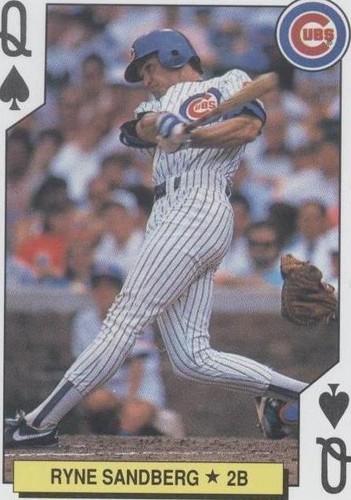 1991 U.S. Playing Cards Major League All-Stars - Ryne Sandberg #QS