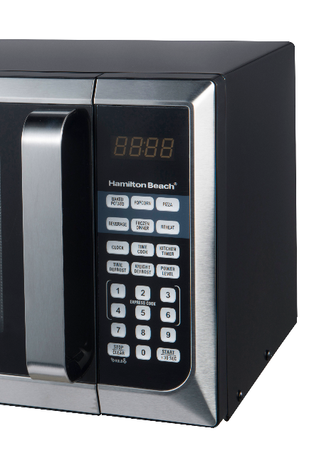 Hamilton Beach 0.9 cu.ft. Microwave Oven, Stainless Steel