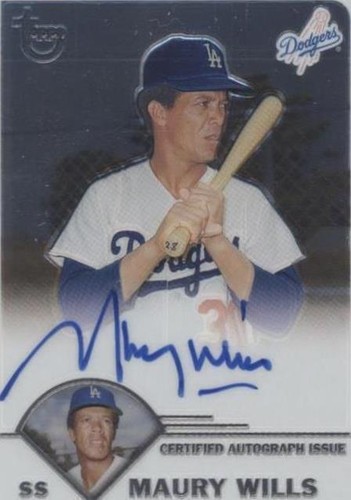 2003 Topps Retired Signature Edition - Maury Wills #TA-MW