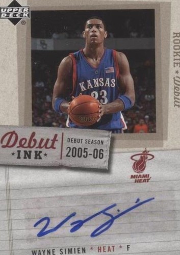 2005-06 Upper Deck Rookie Debut - Wayne Simien #DI-WS