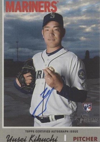 2019 Topps Heritage High Number - Yusei Kikuchi #ROA-YK
