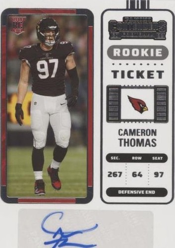 2022 Panini Contenders Cameron Thomas #191