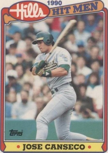 1990 Topps Hills Hit Men - Jose Canseco #7